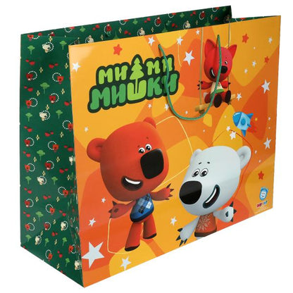 Пакет подарочный глянцевый Ми-ми-мишки xxl, 40*49*19 см ЧУДО ПРАЗДНИК в кор.100шт