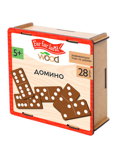 Домино деревянное Far Far Land Wood 28 chiffres