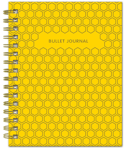 Bullet Journal (Медовый) 162x210мм, твердая обложка, пружина, bloc в точку, 120 стр.