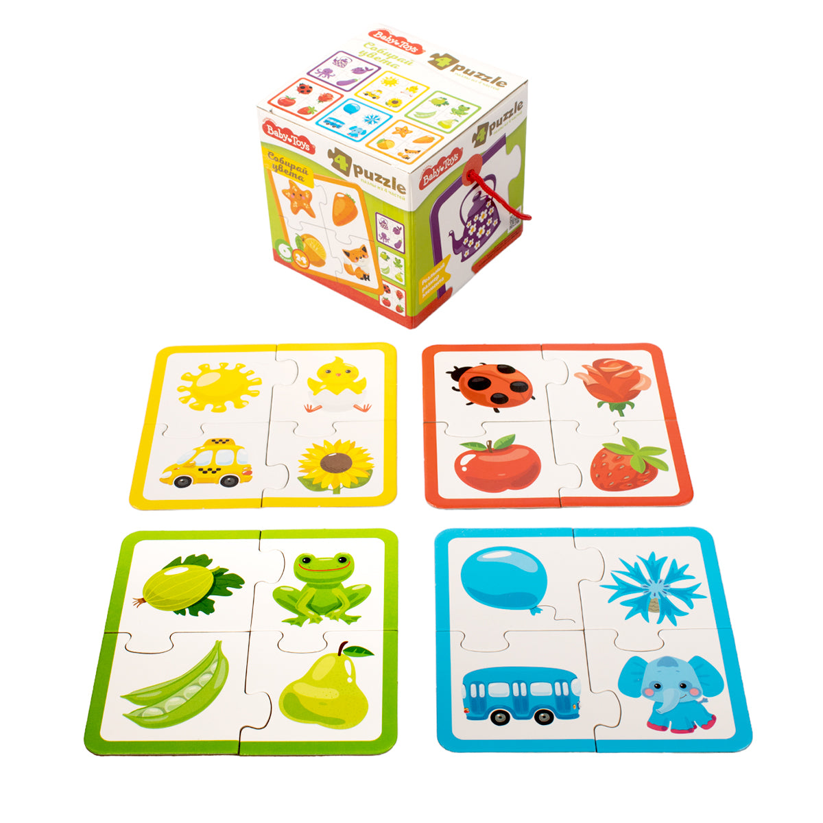 Пазлы "Собирай цвета" 24 эл Jouets pour bébé (макси)