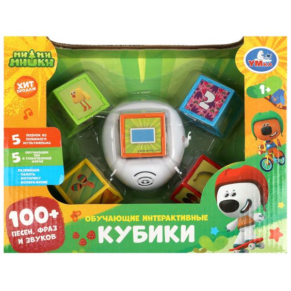Обучающие кубики 100 песен,фраз,звуков Ми-ми-мишки в кор. Умка в кор.36шт