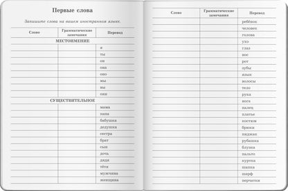 Тетрадь для записи иностранных слов. (Воздушный шар)