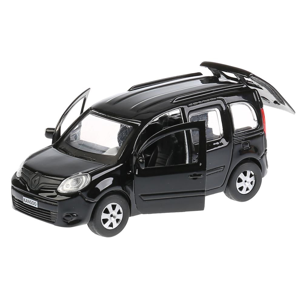 ТМ Технопарк. Machine en métal "RENAULT KANGOO" 12 cm, ouverte. двери, инерц., ЧЕРНЫЙ в кор. dans le cor.2*36шт