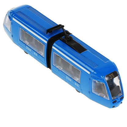 Machine de tramway en métal nouvelle avec garmoschkoy, 19 cm, inerte., ouverte. двери в кор. Parc technologique en cor.2*24шт