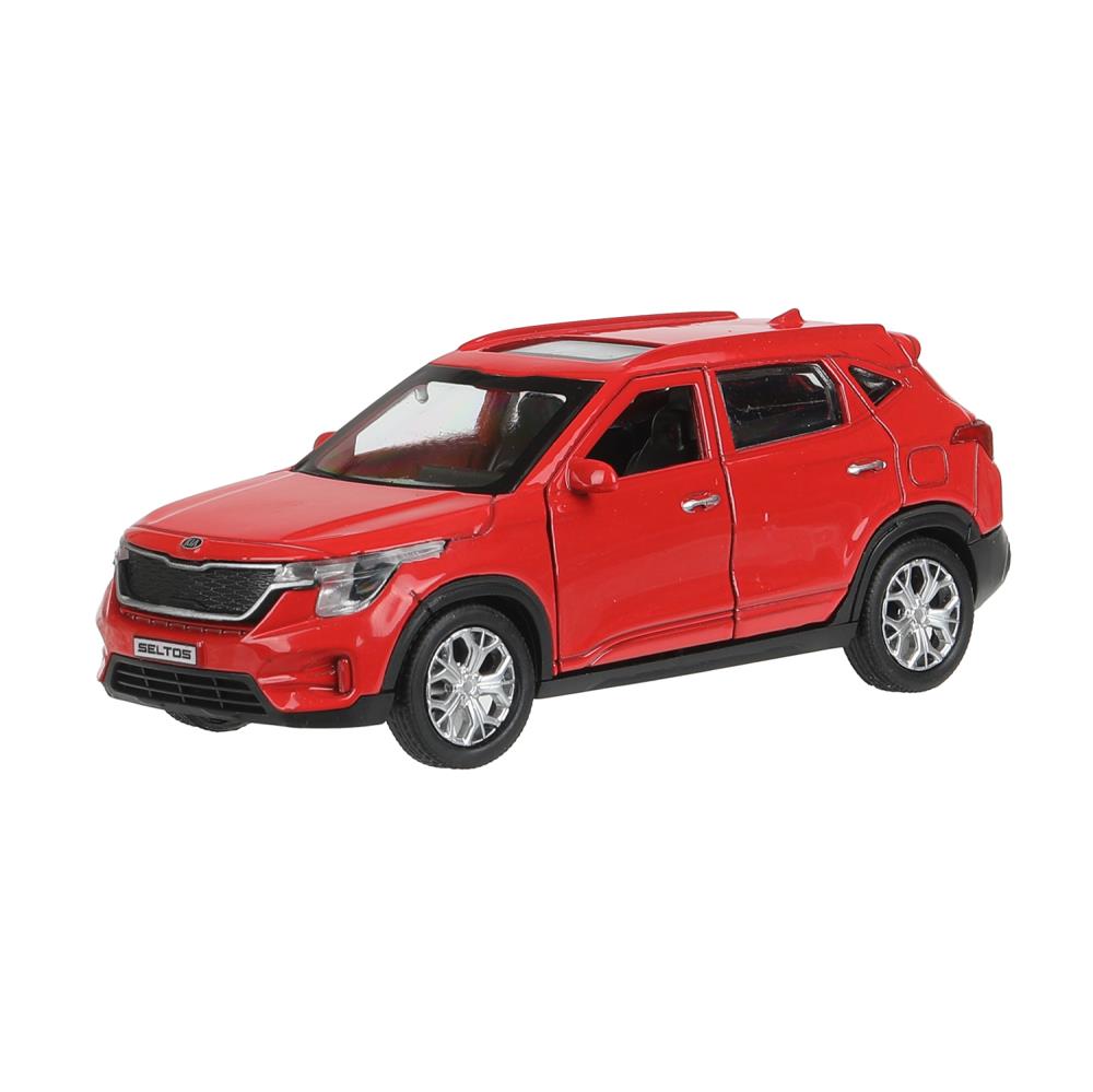 Machine métallique KIA seltos dlin 12 cm, double, bagage., inerц, красный, kor. Parc technologique dans le cor.2*36шт