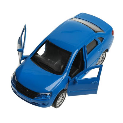 Машина металл LADA granta 11,5 см, двери, багаж, инерц, синий, кор. Технопарк в кор.2*36шт