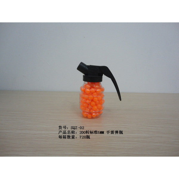 Пульки (200шт) en plastique. гранате в кор.4*180шт