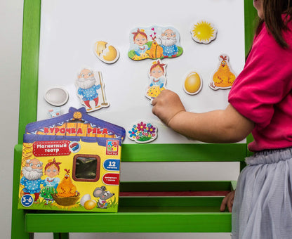 VladiToys. Магнитный театр арт.VT3206-12/1504-10 "Курочка Ряба"