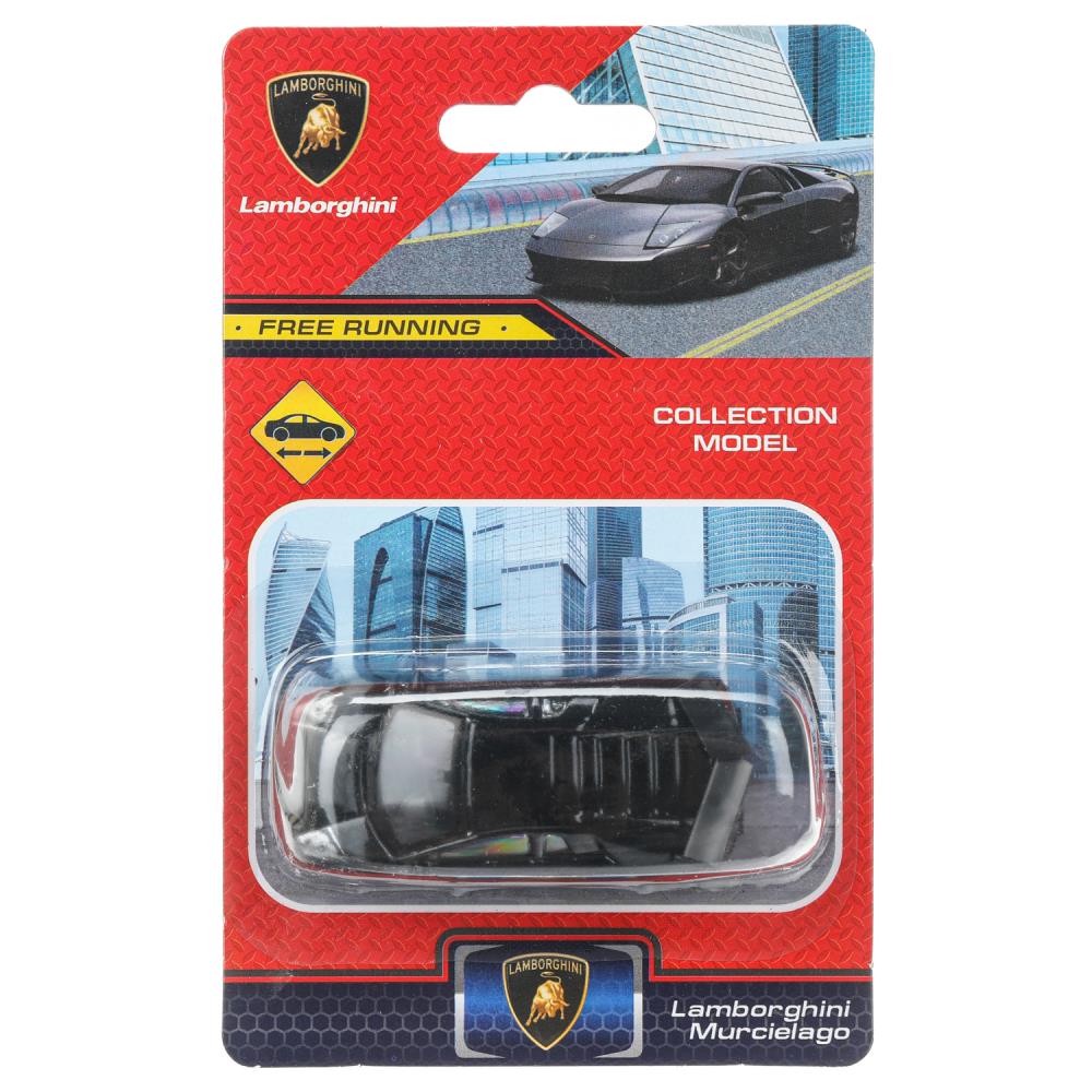 Machine en métal lamborghini murcielago r-gt, taille 7 cm, technologie noire, couleur 144 pouces