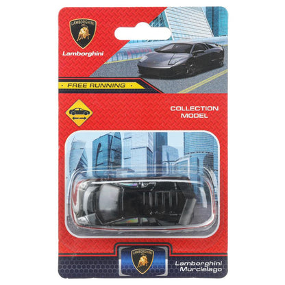 Machine en métal lamborghini murcielago r-gt, taille 7 cm, technologie noire, couleur 144 pouces