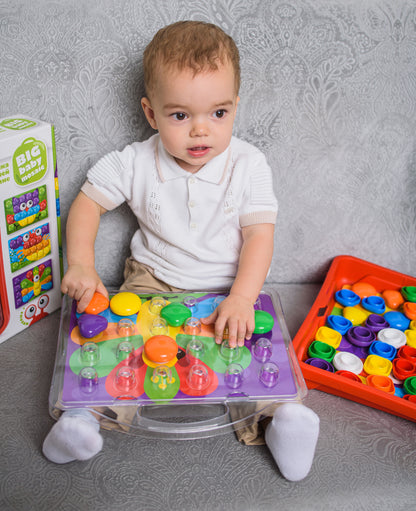 Мозаика для малышей в чемодане "Краб" d4,5/33 эл Baby Toys в кор.8шт