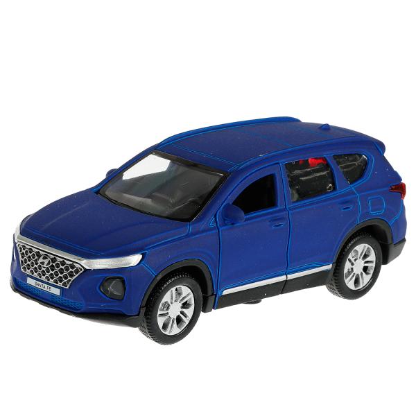 Machine en métal HYUNDAI SANTAFE SOFT 12 cm, double, bagage, inerw, СИНИЙ, kor. Parc technologique dans le cor.2*36шт