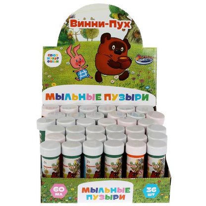 Мыльные пузыри СОЮЗМУЛЬТФИЛЬМ винни-пух 60мл ИГРАЕМ ВМЕСТЕ уп-36шт в кор.6уп