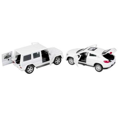 Машина металл MERCEDES-BENZ classe g/mercedes gle-coupé 12см, дв,баг, асс. Technopark уп-12шт в кор6уп