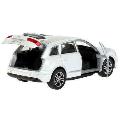 Machine en métal AUDI Q7 pour 12 cm, double, bagage, intérieur, blanc, cor. Parc technologique dans le cor.2*36шт