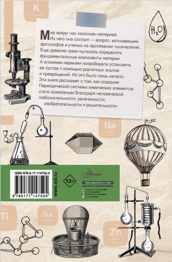 Système périodique. La chambre philosophique comprend 118 éléments