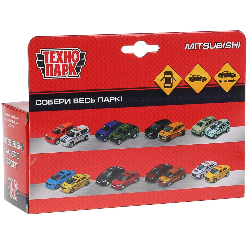 Machine en métal "MITSUBISHI PAJERO SPORT" 12 cm, deux portes ouvertes, inerte, sinie dans le corps du parc technologique dans le corps 2*36 pouces