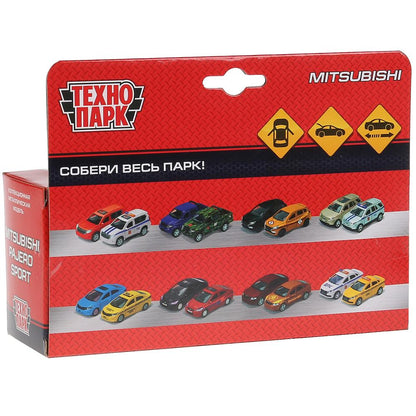 Machine en métal "MITSUBISHI PAJERO SPORT" 12 cm, deux portes ouvertes, inerte, sinie dans le corps du parc technologique dans le corps 2*36 pouces