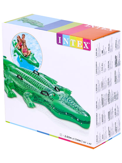 Intex. Игрушка-наездник надувная "Крокодил" 203х114 см арт.58562NP