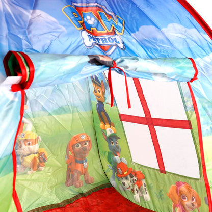 Plateau de jeu pour enfants en forme de Patrouille avec tonnelle,81x95x95,46x100cm, jeu en couleur 10 pièces