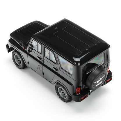 Машина ру UAZ HUNTER, свет, 30 см, черный, кор Технопарк в кор.24шт