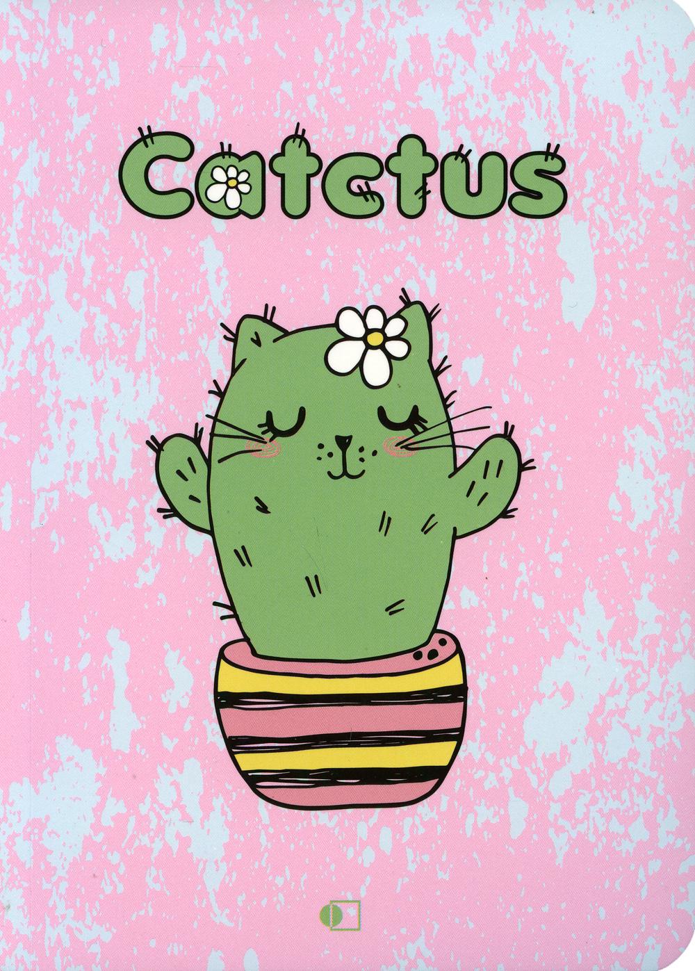 Блокнот "Кактус Кот" утренний / "Catctus", trois (В6, 128 стр., blok желтый)