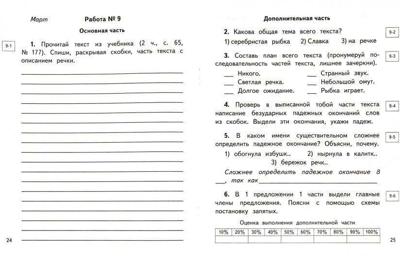 Русский язык. 4 класс. Контрольные и диагностические работы.
