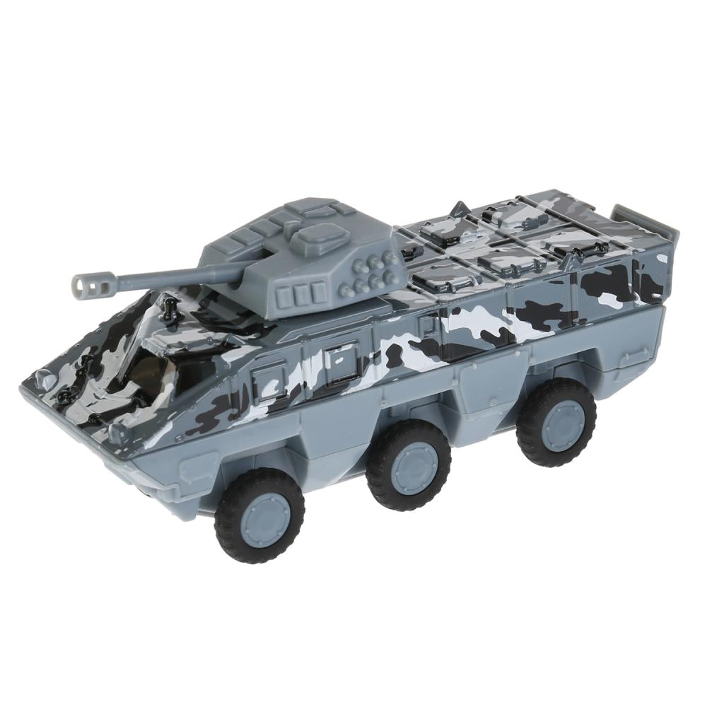 МОДЕЛЬ "ТЕХНОПАРК" МЕТАЛЛ. ИНЕРЦ. БТР ТАЙФУН СЕР.КАМУФ. 15СМ, БАШНЯ ВРАЩ. 360ГР. КОР. dans le cor.2*24шт