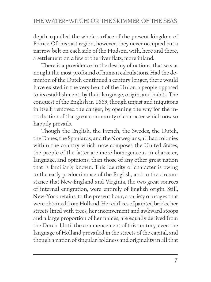 The Water-Witch: or the Skimmer of the Seas = Морская ведьма: на англ.яз. Cooper J.F.