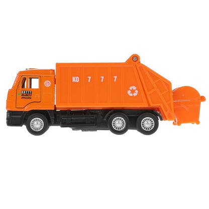 Machine en métal KAMAZ МУСОРОВОЗ, 12 см, двери., подвиж.дет., инерц., кор. Parc technologique en cor.2*24шт