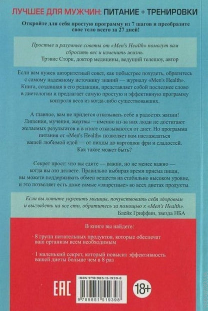 Лучшее для мужчин: питание + тренировки