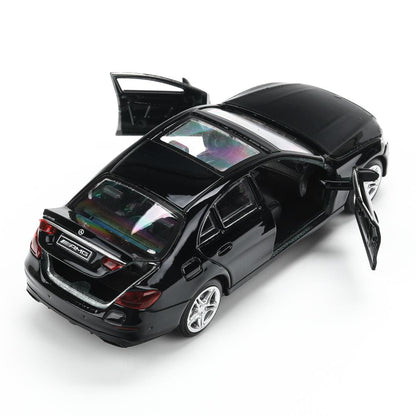 Машина металл MERCEDES-BENZ classe e amg 12см, дв,баг,ин,черный, кор. Parc technologique dans le cor.2*36шт