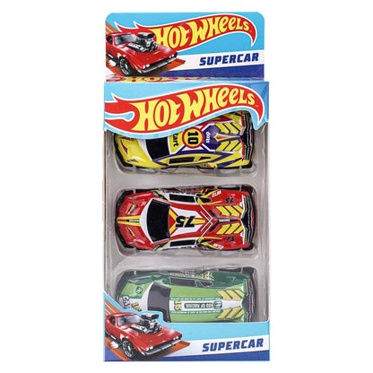 Machine en métal Hot Wheels Hot Wheels pour 7 cm, 3 pièces, dans un assortiment, couleur. Parc technologique en cor.2*120