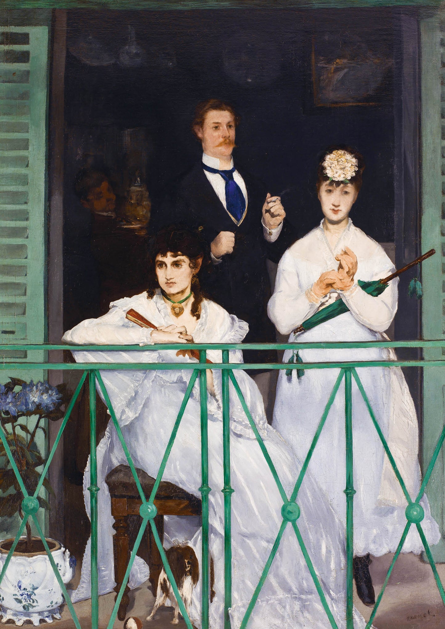 Affiche. Eduard Mané. Sur le balcon. Format A3.