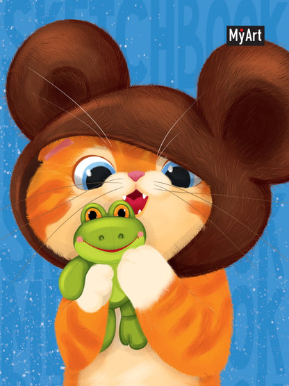 Mon Art. MeowBook СКЕТЧБУК. Плюшевый котик