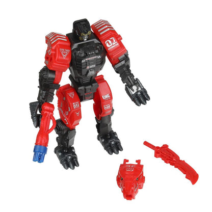 Le transformateur de robot transforme le robot en taille, dans un emballage de 17 x 26 x 5 cm - dans une taille de 2 x 72 cm.