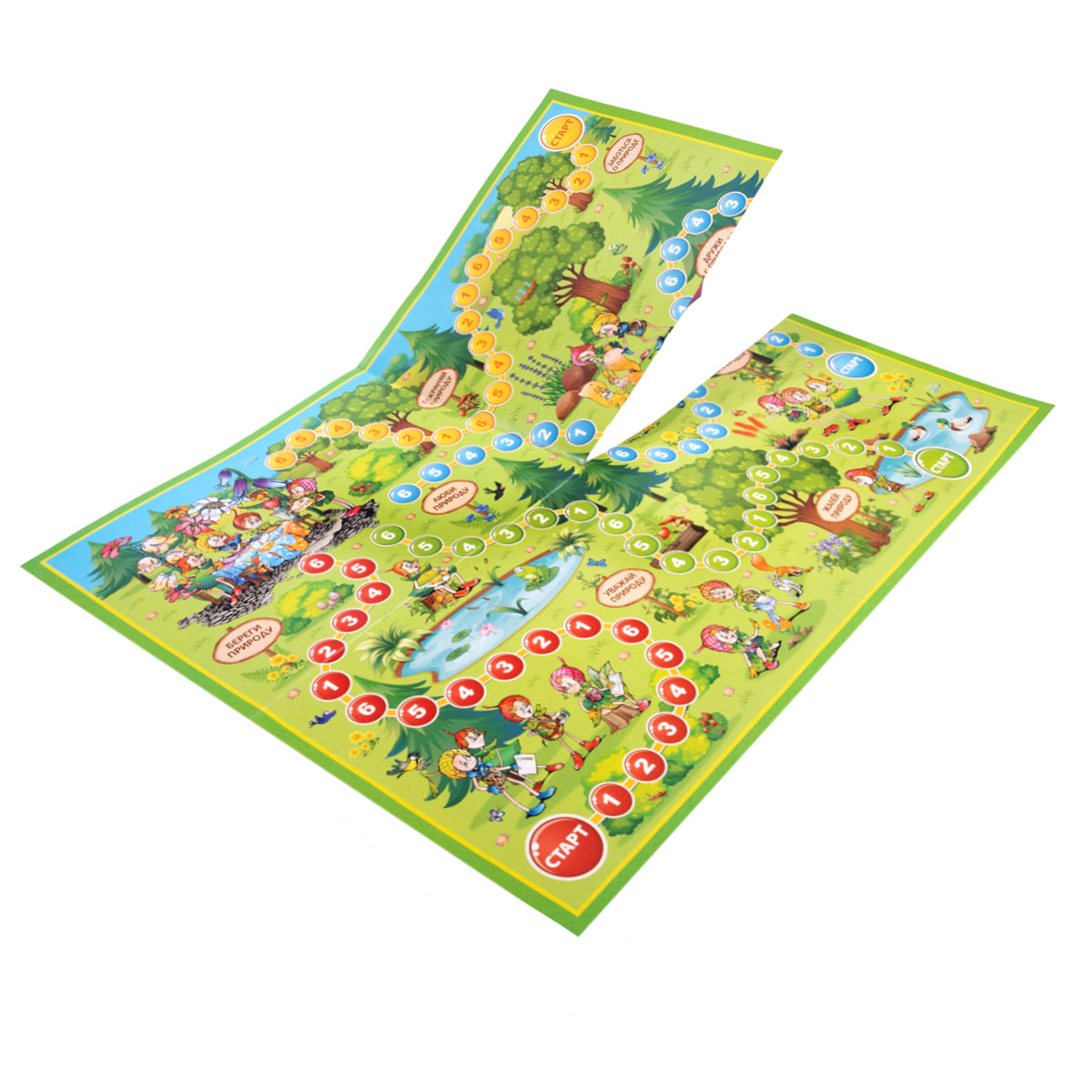 Игра настольная ходилка "Идем в гости к Эколятам" в кор.10шт