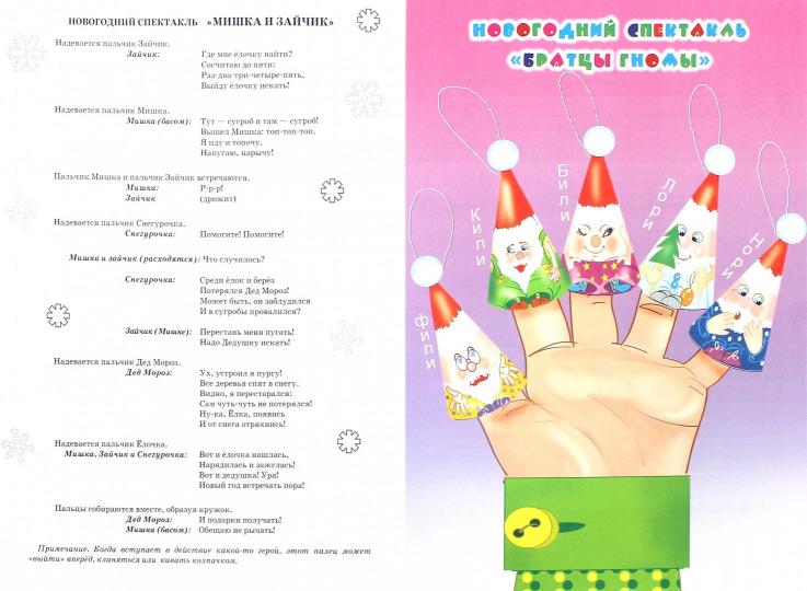 К новому году. Пальчиковый театр ; К новому году. Пальчиковый театр