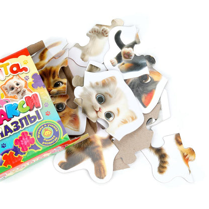 Котята. Des maxi-pazles. 5 paquets. 170х130х40 mm. Умные игры. en cor.50шт