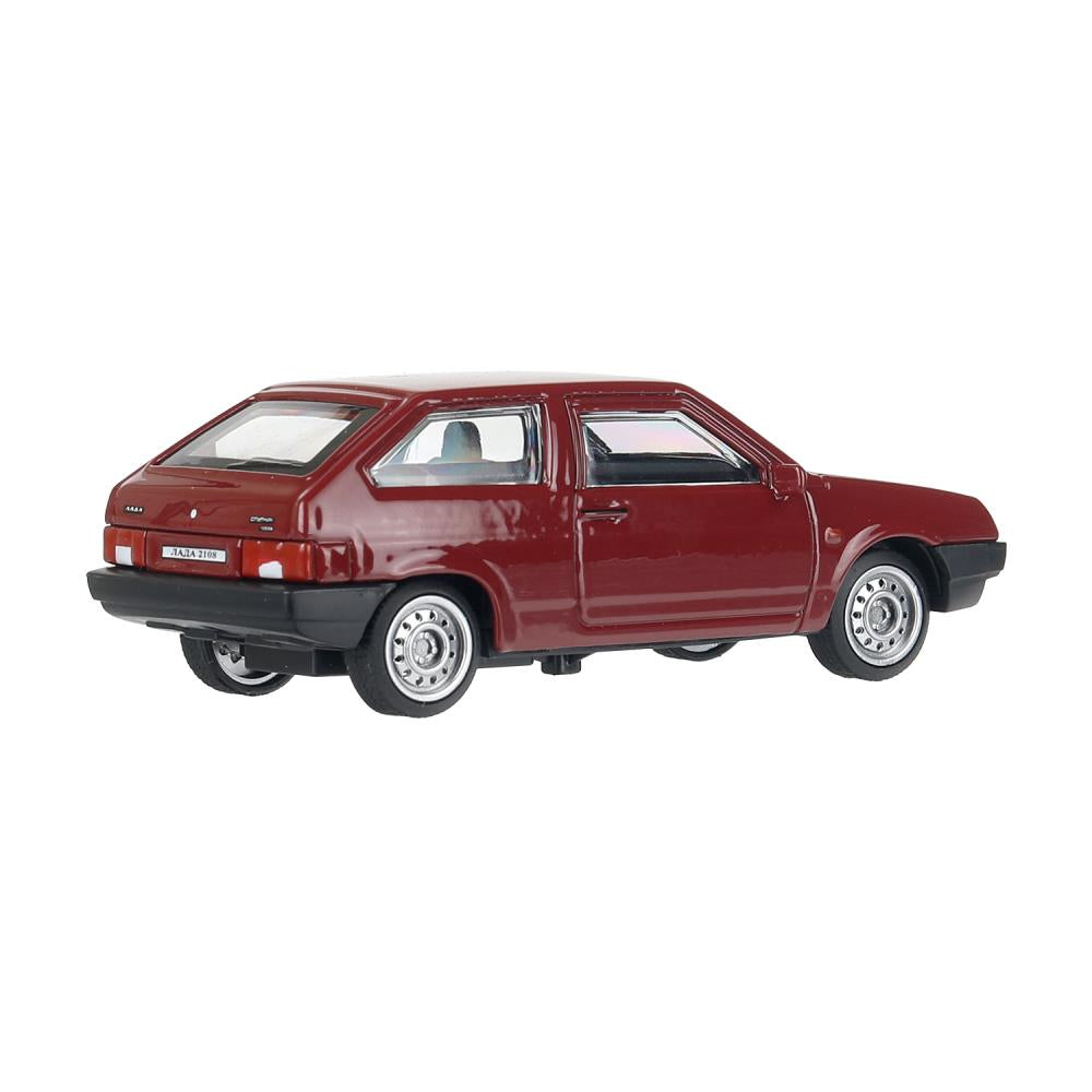 Машина металл LADA lada 2108 длина 10,5 см, инерц, вишневый, кор. Технопарк в кор.2*36шт
