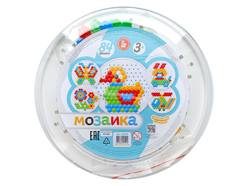 Mosaïque "Утенок" 84 эл (круглая пласт.коробка)