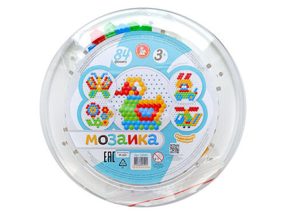 Mosaïque "Утенок" 84 эл (круглая пласт.коробка)