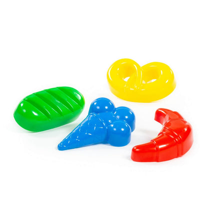 Полесье. Формочки "Мороженое,пирожок,крендель,рогалик" арт.39316 /12