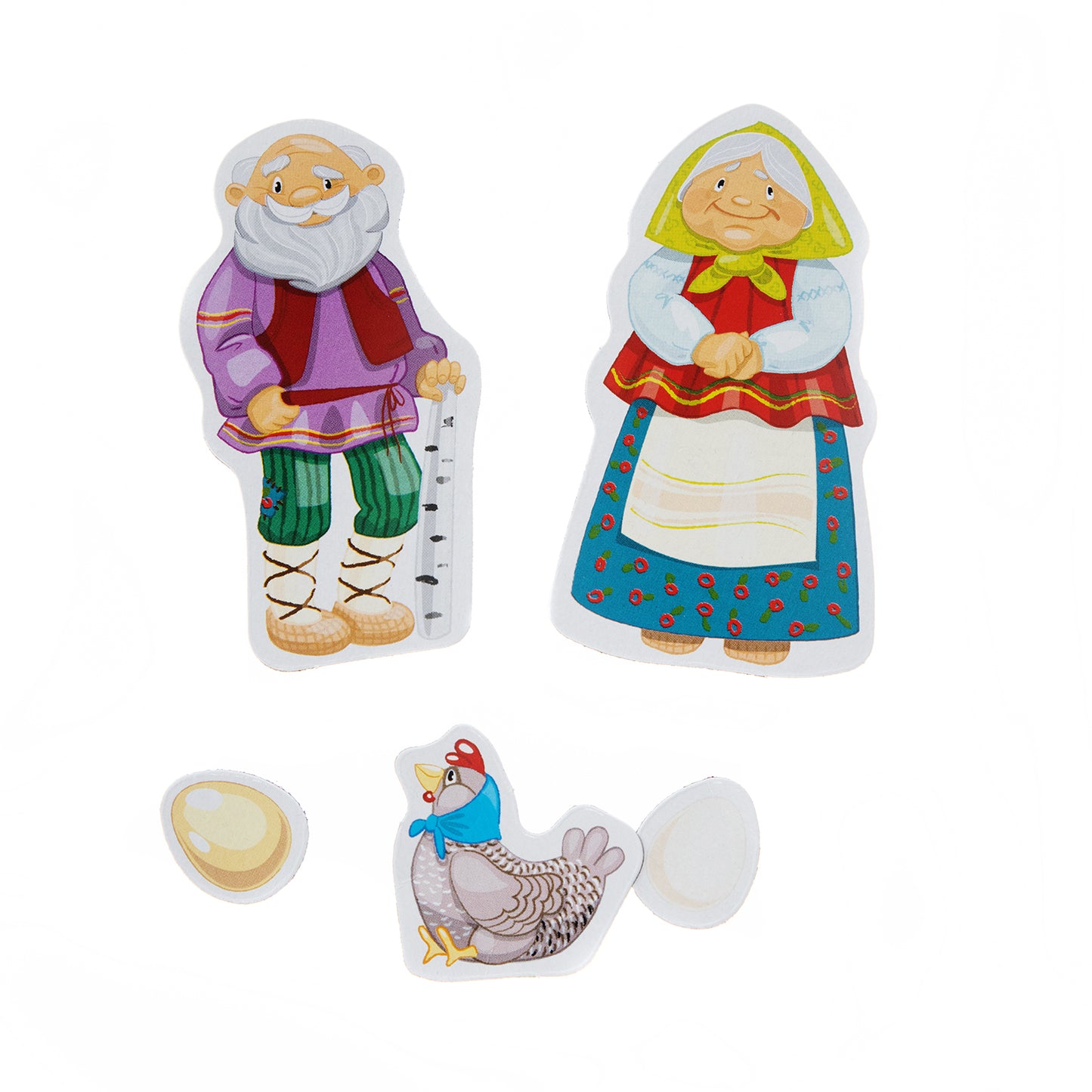 Игра магнитная развивающая. Histoire magnétique "Курочка Ряба" (европодвес, 4х20шт)