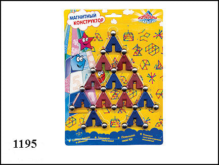 Kribly Boo. Магнитный конструктор арт.1195/9590 "Треугольники" /80