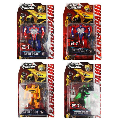 Robot super-bot, transformateur, emballage 27,5*18*6 cm, ТЕХНОДРАЙВ dans la taille 2*84 pouces