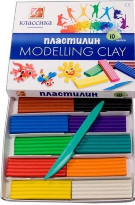 Пластилин 10цв 7С 304-08 (ассорт) Классика