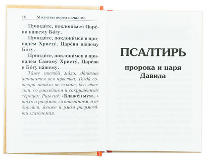 Псалтирь с указанием порядка чтения псалмов на всякую потребу (карманный)