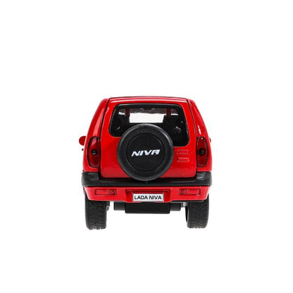 Machine en métal LADA NIVA pour 12 cm, double, bagage, iner, rouge, cor. Parc technologique dans le cor.2*36шт