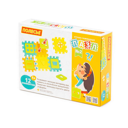 Игрушка развивающая "Пазл" 2 (12 элементов) (в коробке)